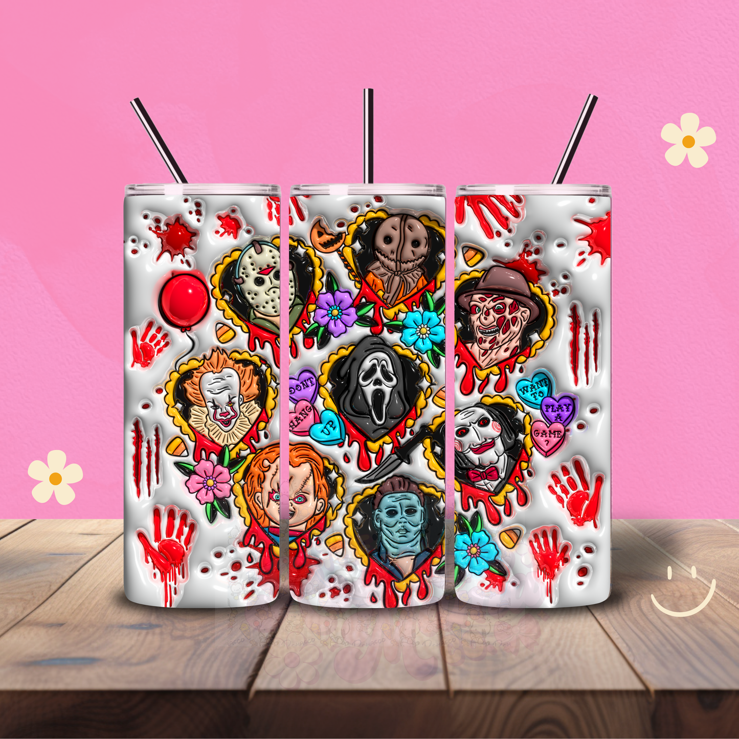 Horror K!llers Holographic 20 oz Tumbler