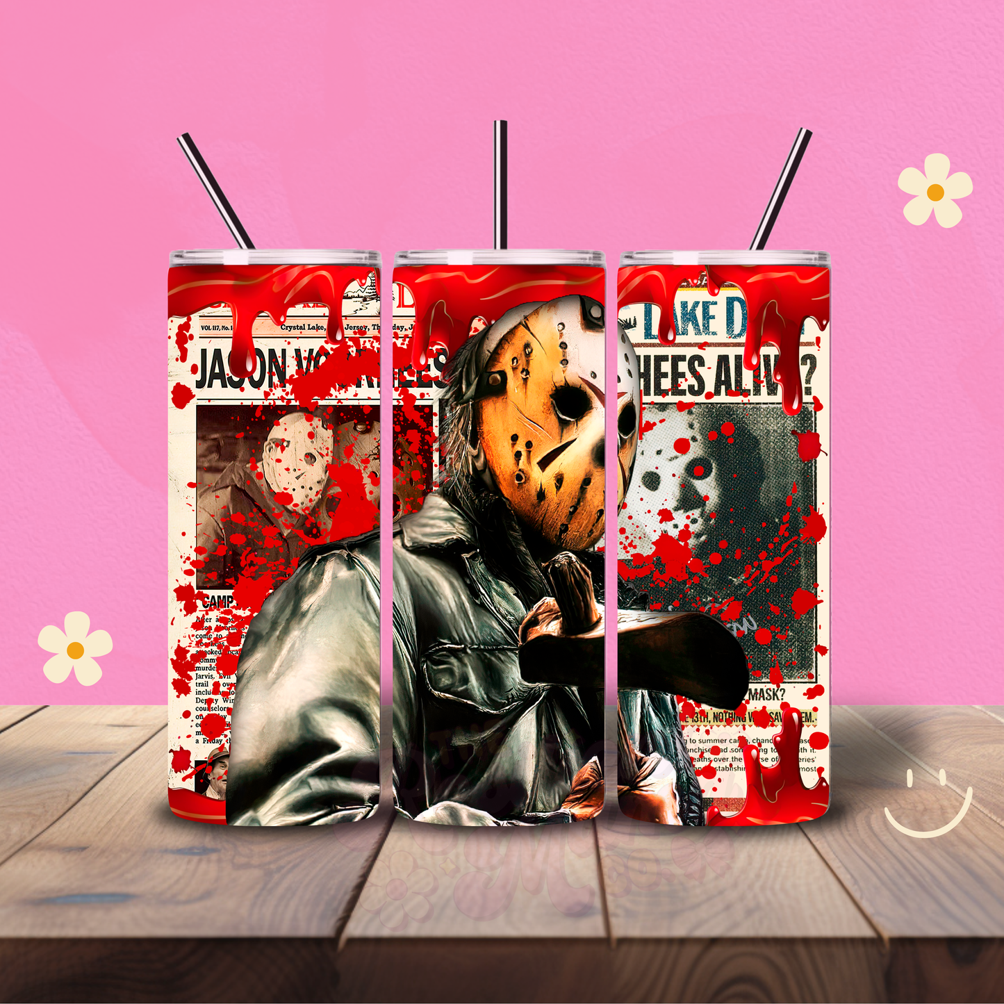 Jason Holographic 20 oz Tumbler