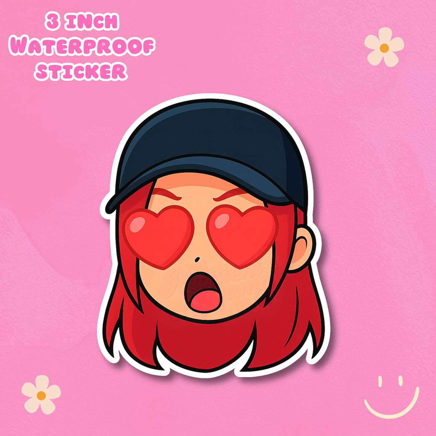 Mira w/ Heart Eyes Waterproof Sticker
