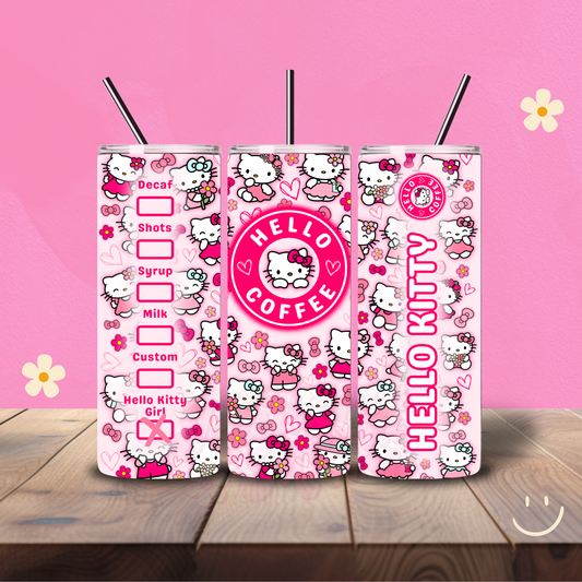 Floral HK Holographic 20 oz Tumbler