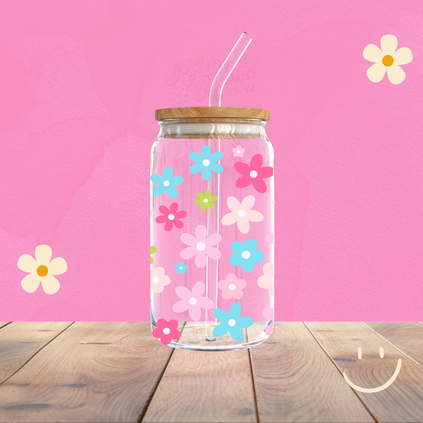 16oz Daisies  Libbey Glass