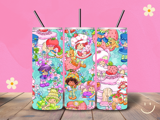 Strawberry Shortcake & Freinds Holographic 20 oz Tumbler