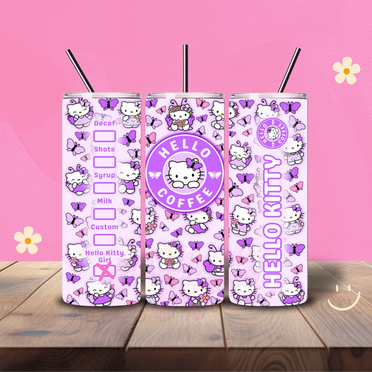 Butterfly HK Holographic 20 oz Tumbler