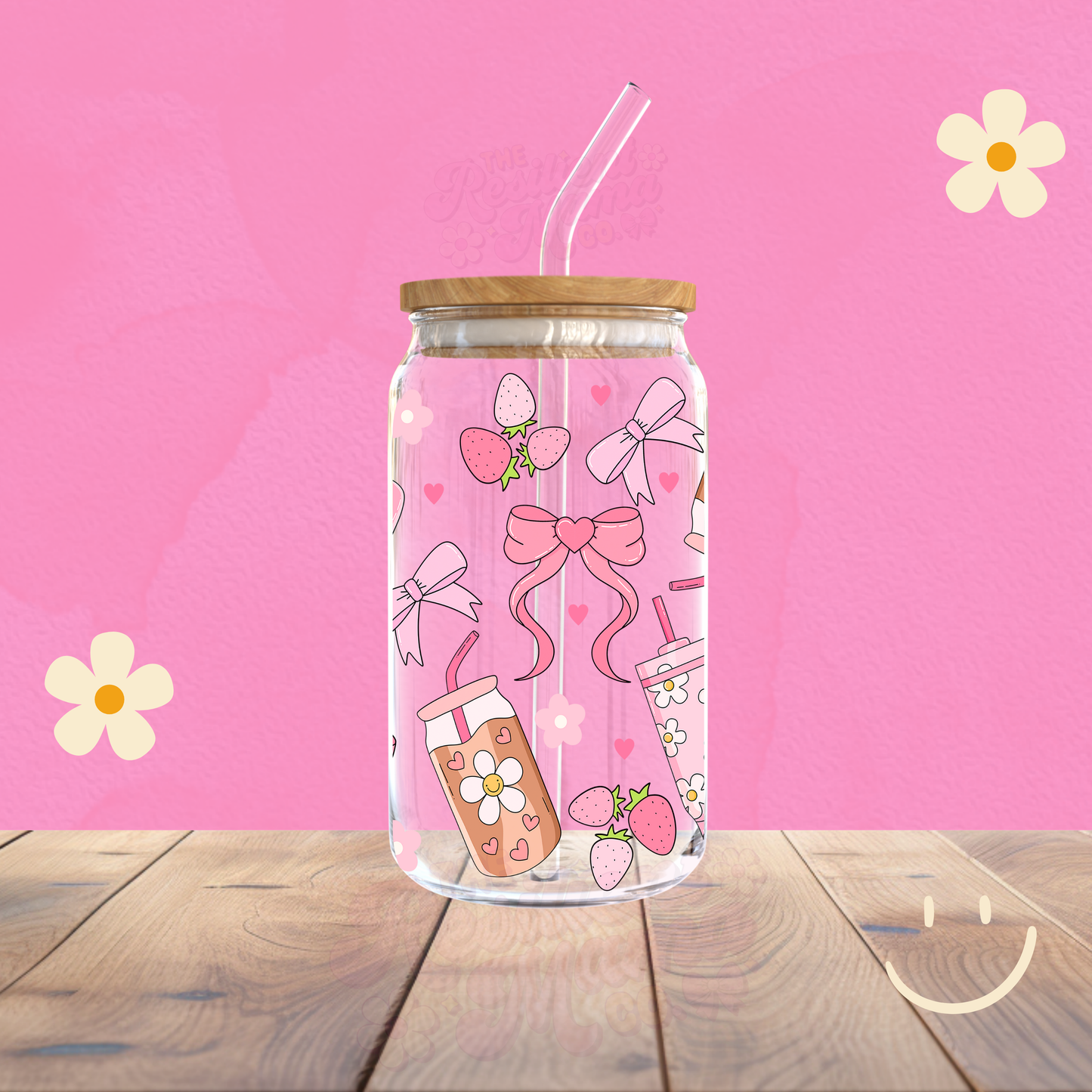 16oz Bows and Coffee Libbey Glass