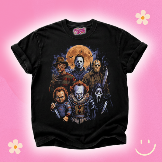 Classic Horror Villains Comfort Colors T-shirt