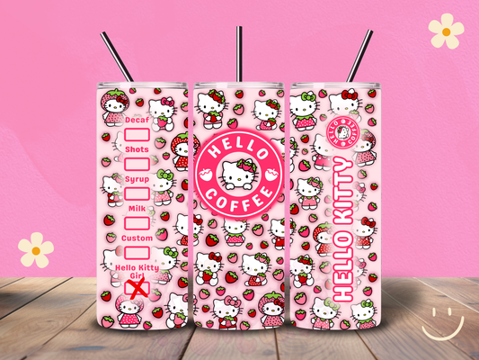 Strawberry HK Holographic 20 oz Tumbler