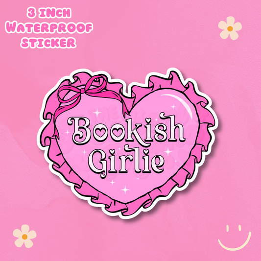Bookish Girlie 3" Waterproof Sticker