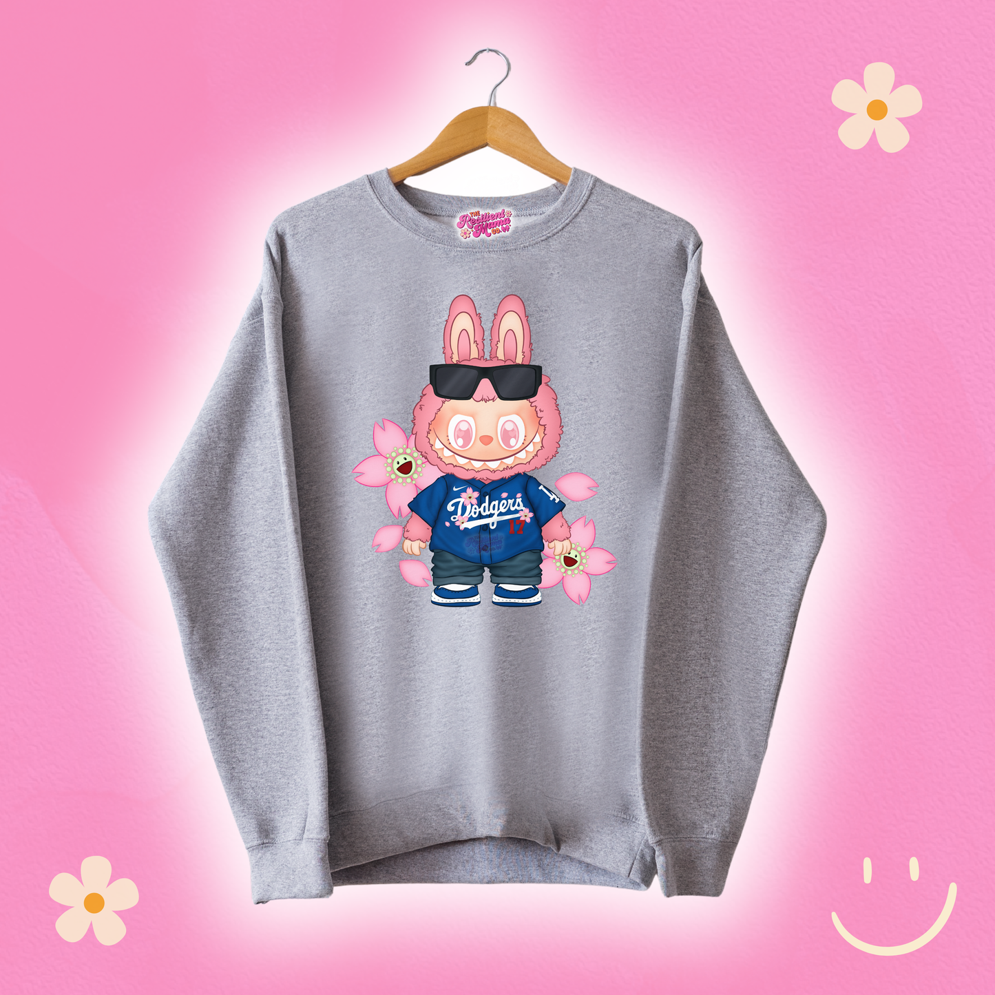 Dodgers x Labubu Sport Grey Sweatshirt