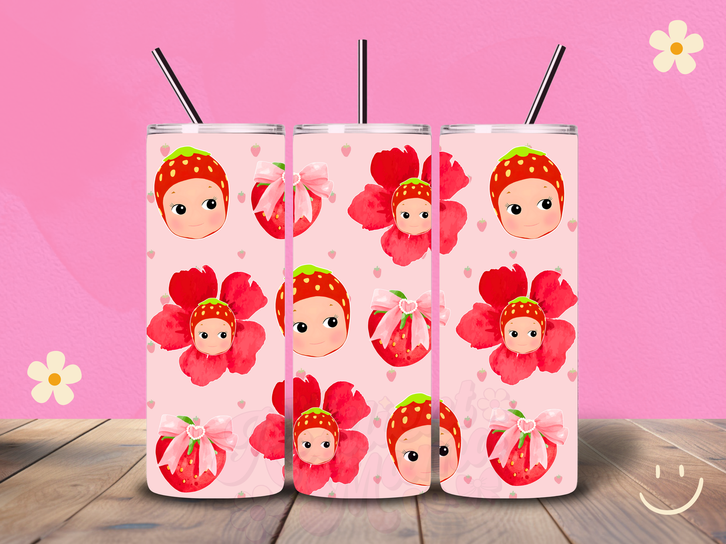 Strawberry Sonny Angel Holographic 20 oz Tumbler