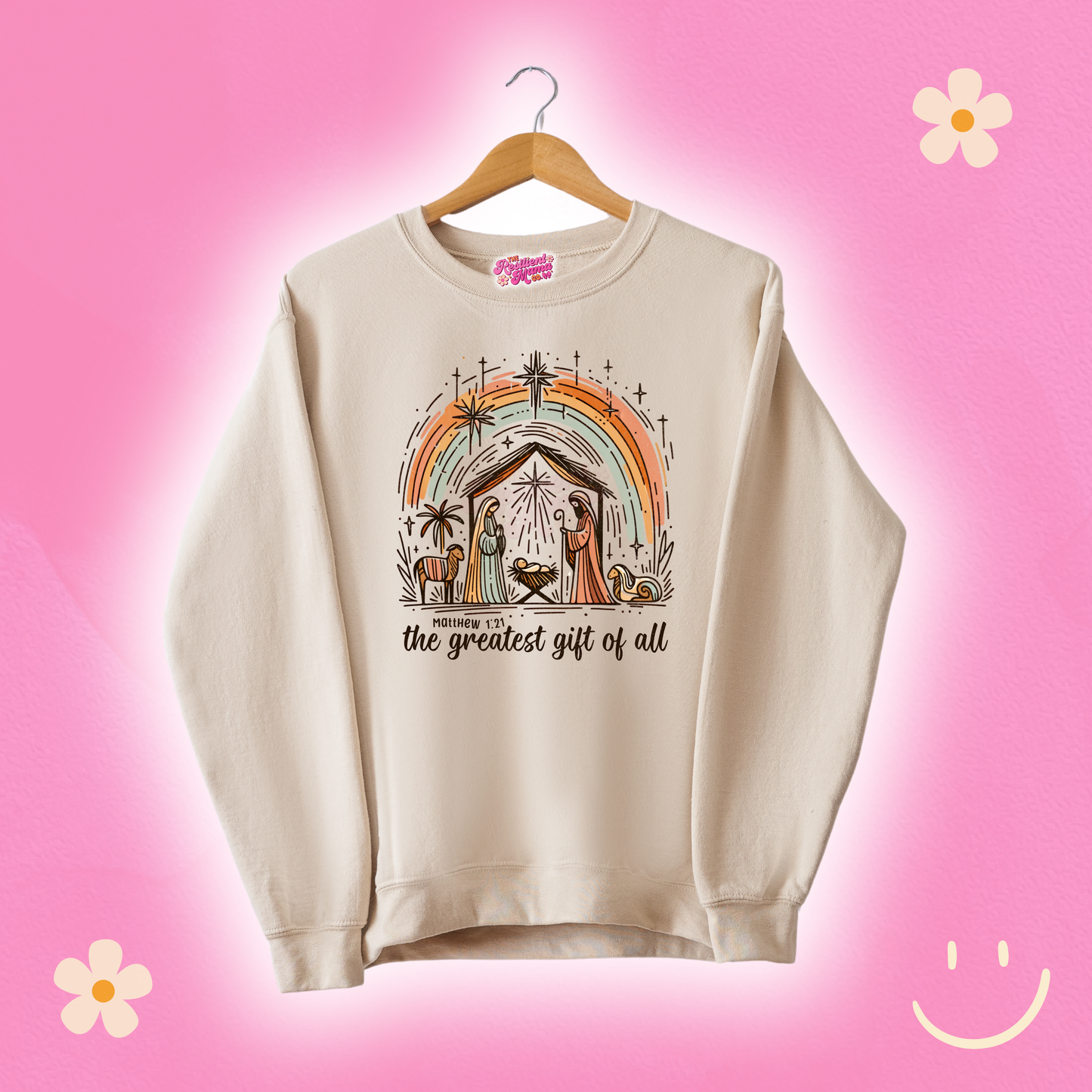 Boho "Greatest Gift of All" Sand Sweatshirt