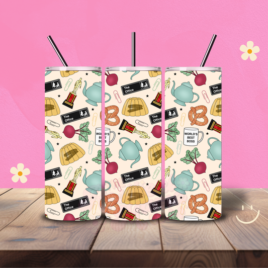 The Office Collage Holographic 20 oz Tumbler