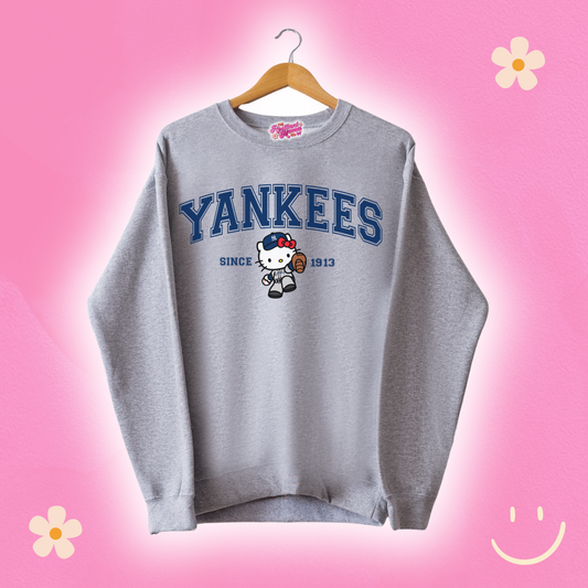 HK x Yankees Sport Grey Sweatshirt