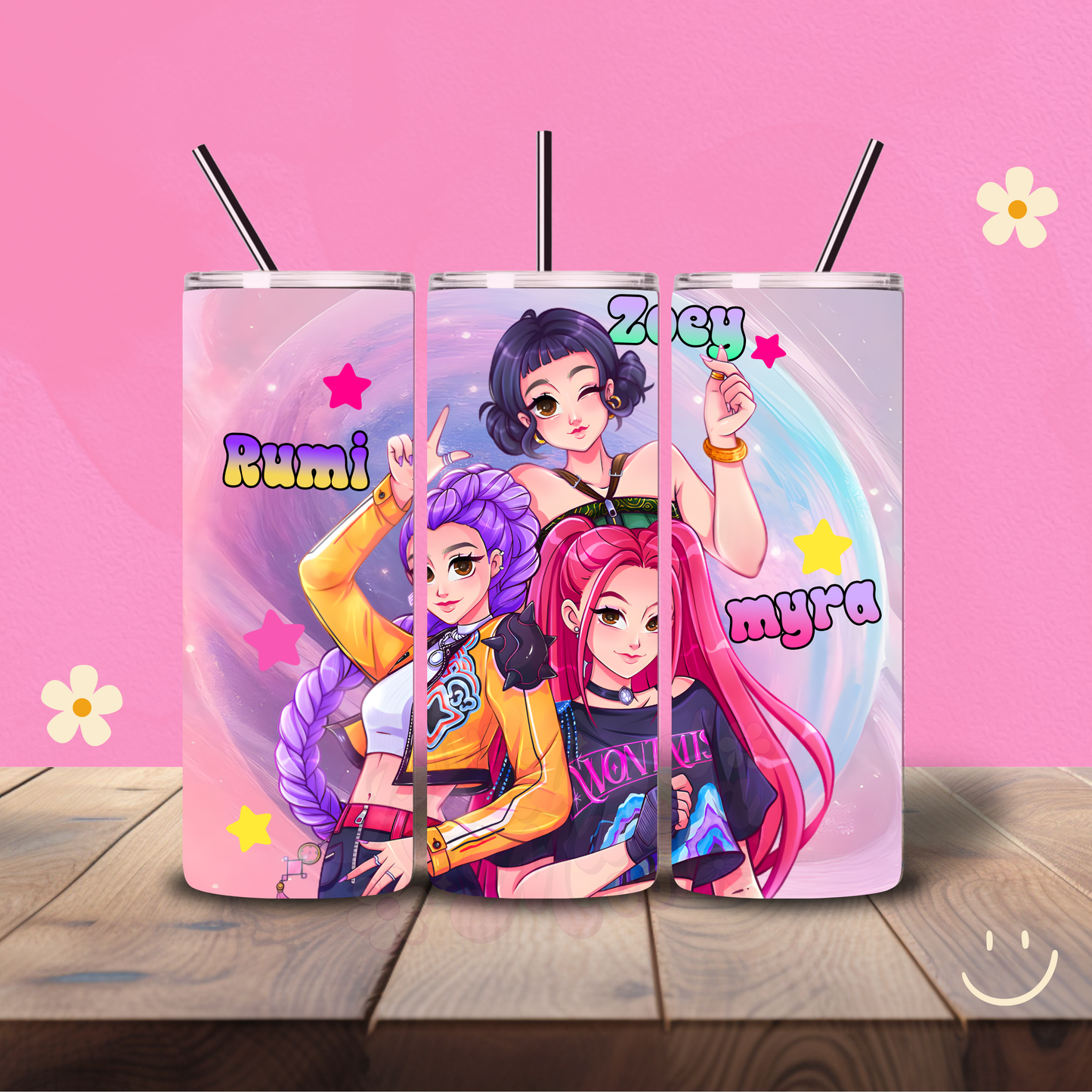 Demon Hunters Holographic 20 oz Tumbler