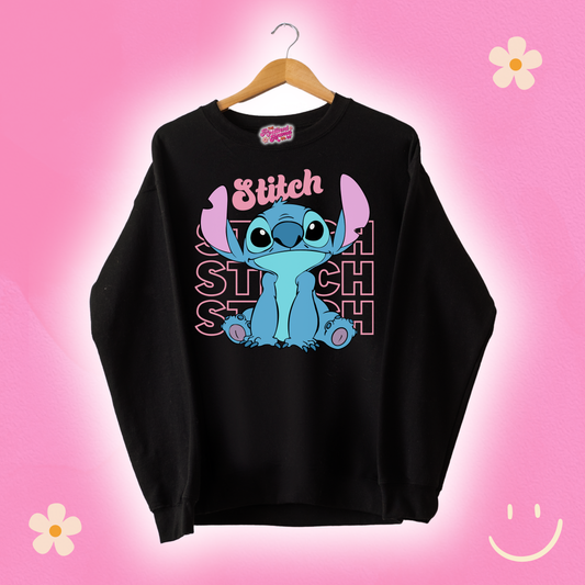 Stich Black Sweatshirt