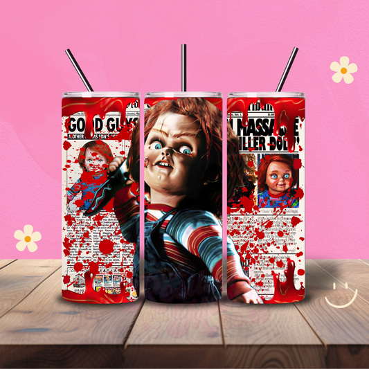Chucky Holographic 20 oz Tumbler