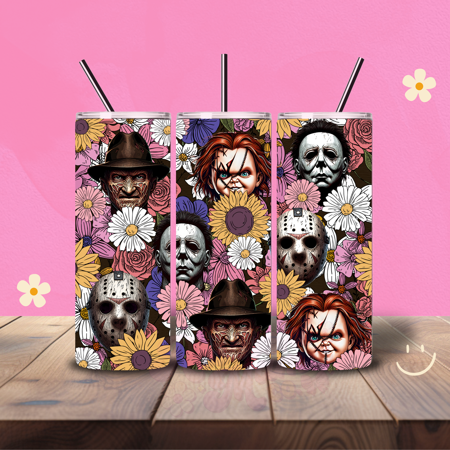 The K!llers Floral Holographic 20 oz Tumbler