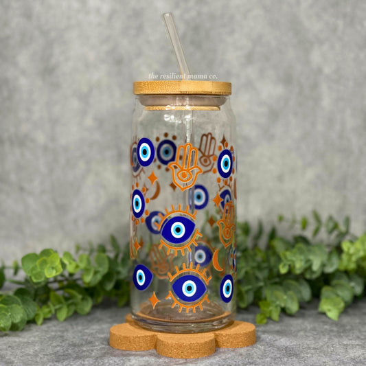 20oz Evil Eye Libbey Glass